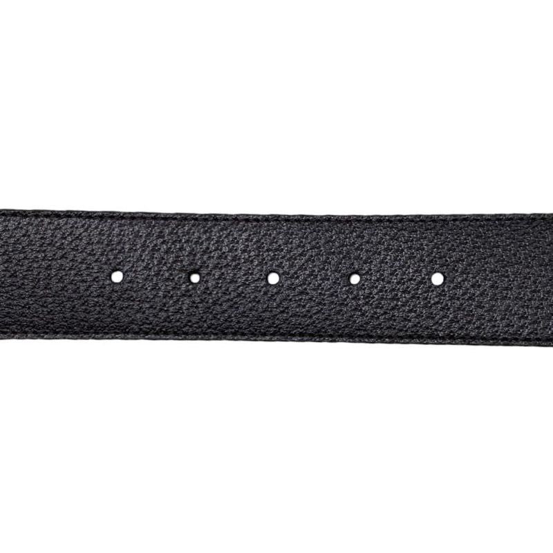Gucci Wide Belt Double G Dj20 T 1000 Calfskinleather Black Goldhardware