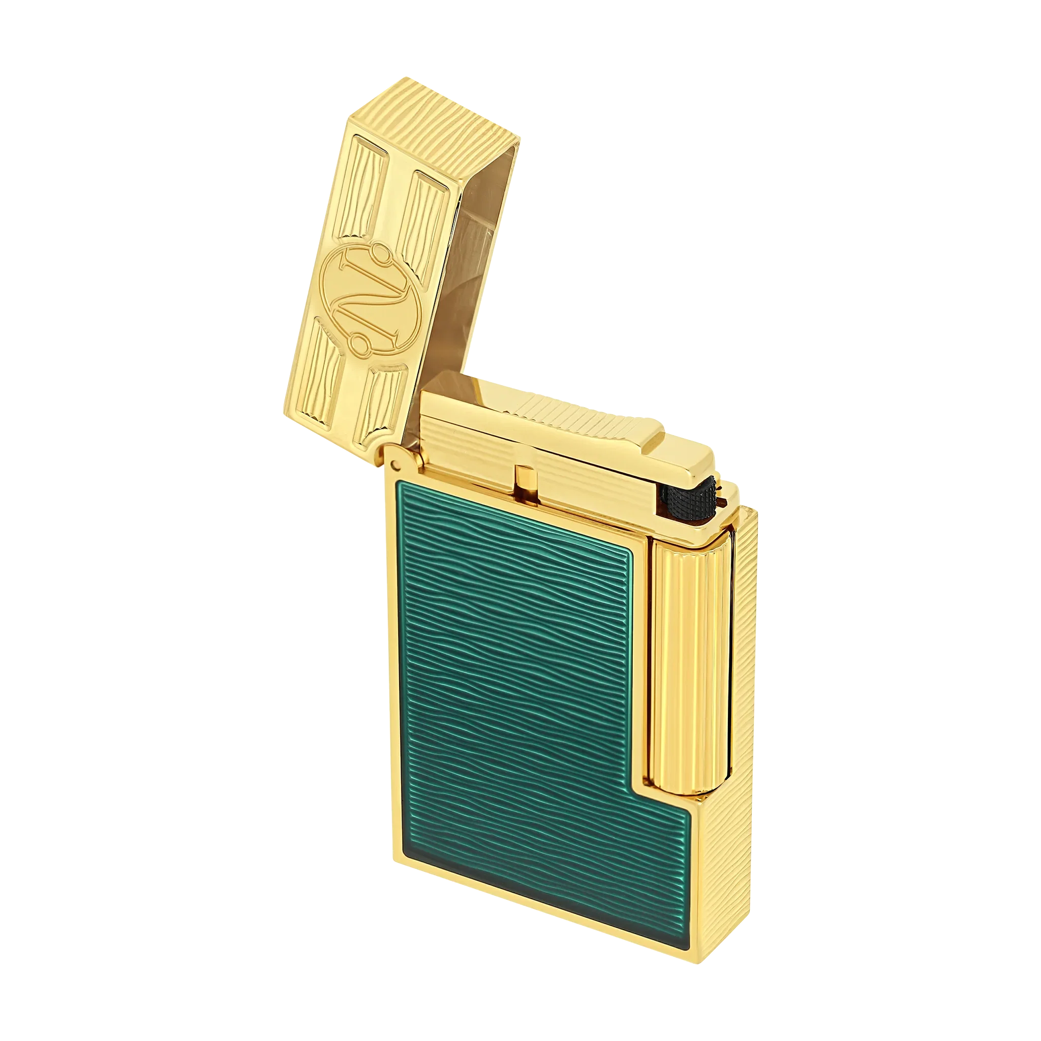 S.T. Dupont Ligne 2 20'000 Leagues Under The Seas, Green Pacific Lacquered Lighter/Briquet C16052CL