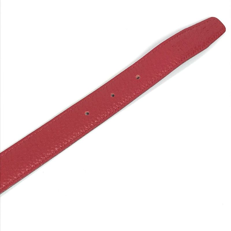 Hermes Belt H Constance Leather Red And Black