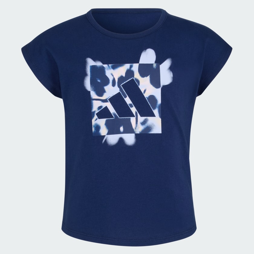 Kids' adidas Two-Piece Cap Sleeve Tee and Woven Shorts Set