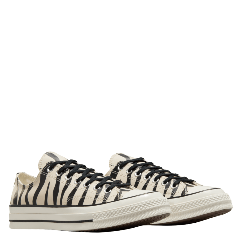 Converse Chuck 70 Glow-In-The-Dark Zebra Print Low Top in Light Dune/Black/Egret