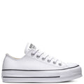 Converse Women's Chuck Taylor All Star Lift Leather Low Top in White