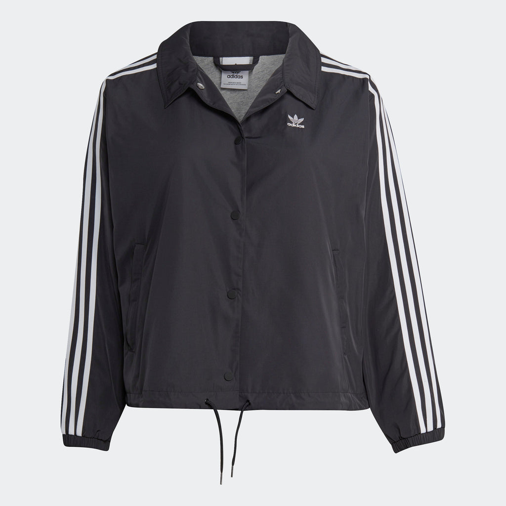 Women's adidas Adicolor Classics 3-Stripes Coach Jacket (Plus Size)