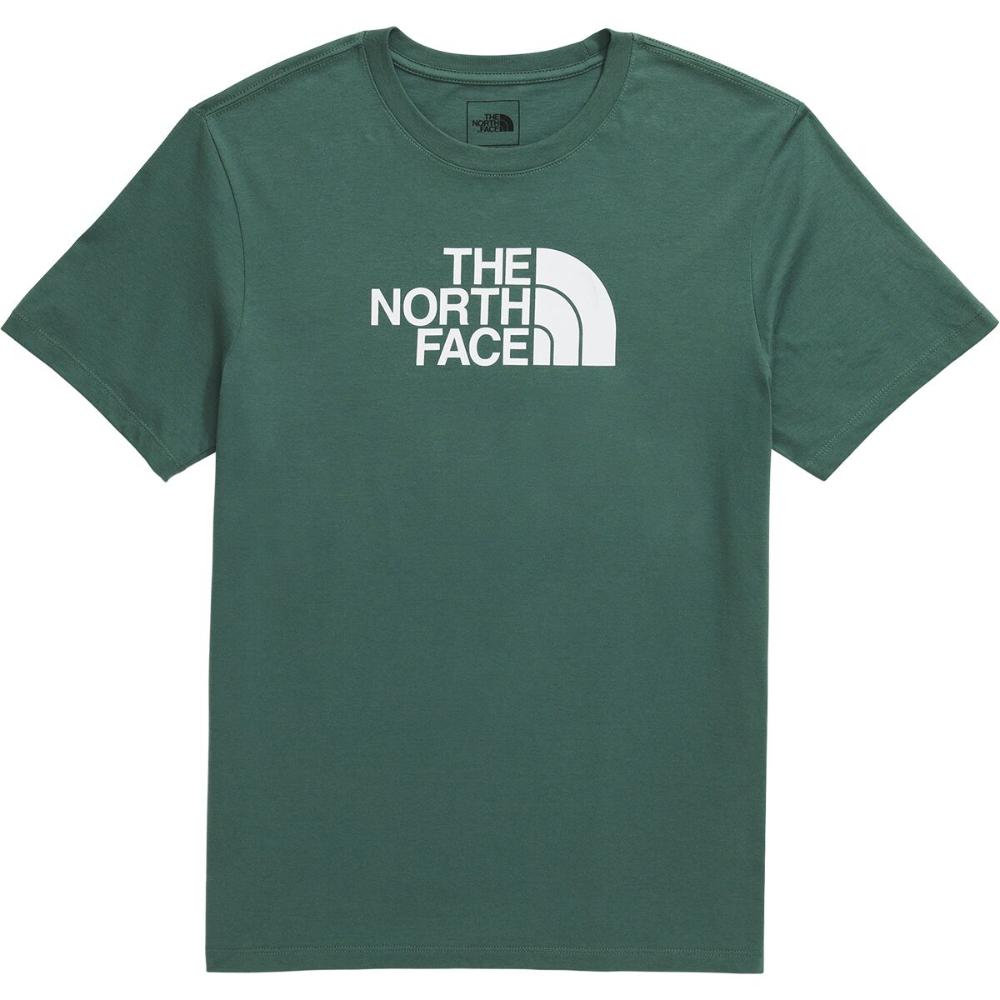 The North Face - Short Sleeve Evolution Half Dome Tee - Men's - Duck Green/TNF White