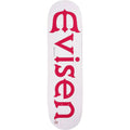 Evisen Evi Logo White Skateboard Deck 8.25"