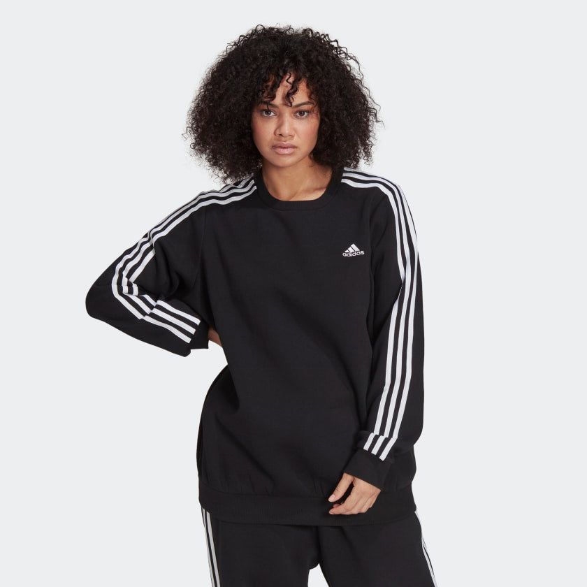 Women's adidas Essentials 3-Stripes Fleece Sweatshirt (Plus Size)