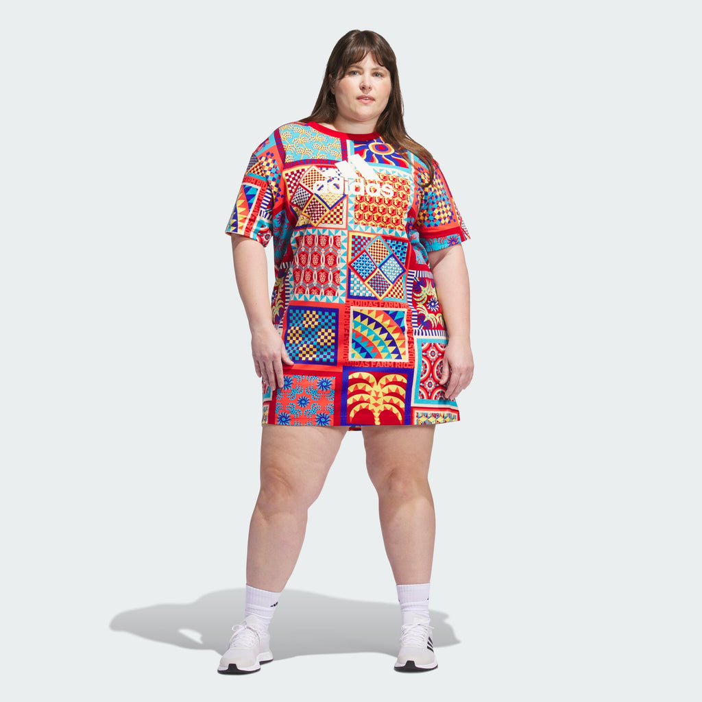 Women's adidas  x FARM Rio Slim Dress (Plus Size)
