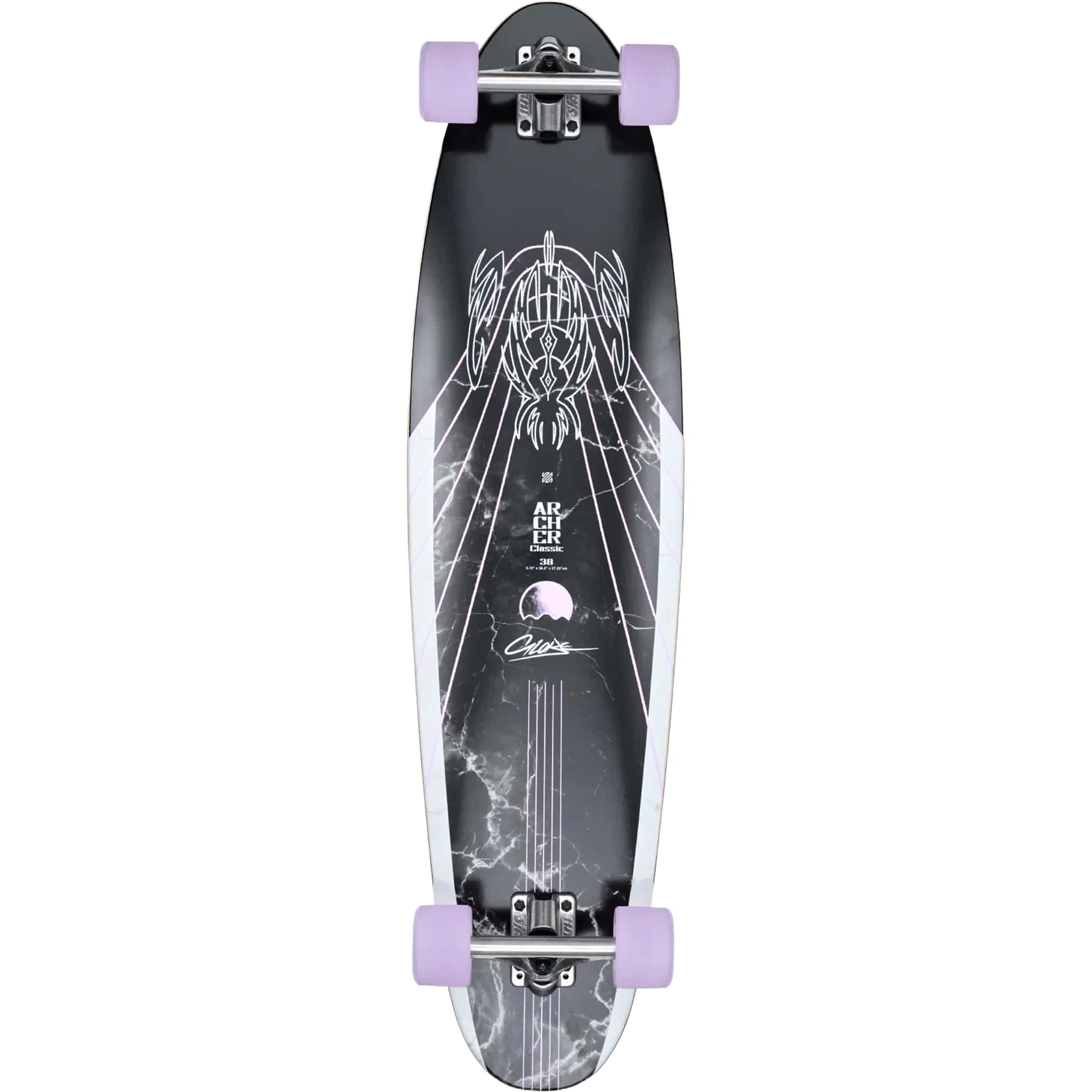 Globe Archer Classic Longboard Complete Bamboo Purple 38"