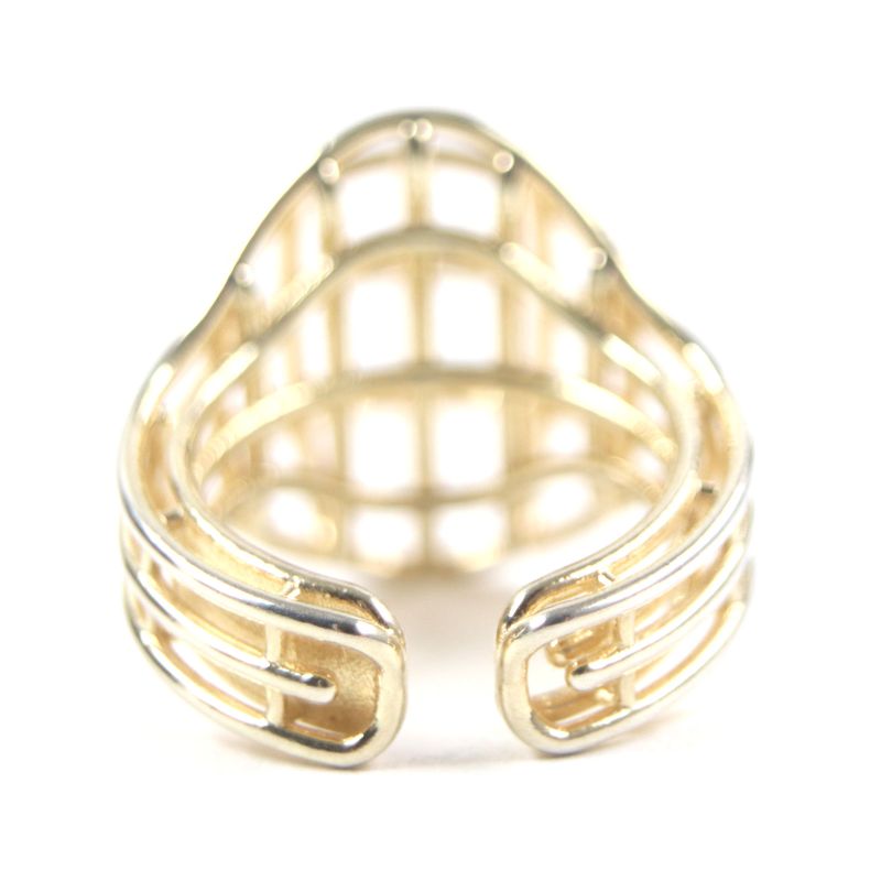 Bottega Veneta 3 D Wire Ring AG 925 Gold 13