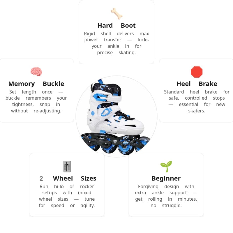 Flying Eagle ND Nadia Blue Kids Skates
