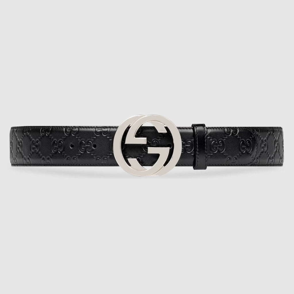 Men's GUCCI Signature leather belt
