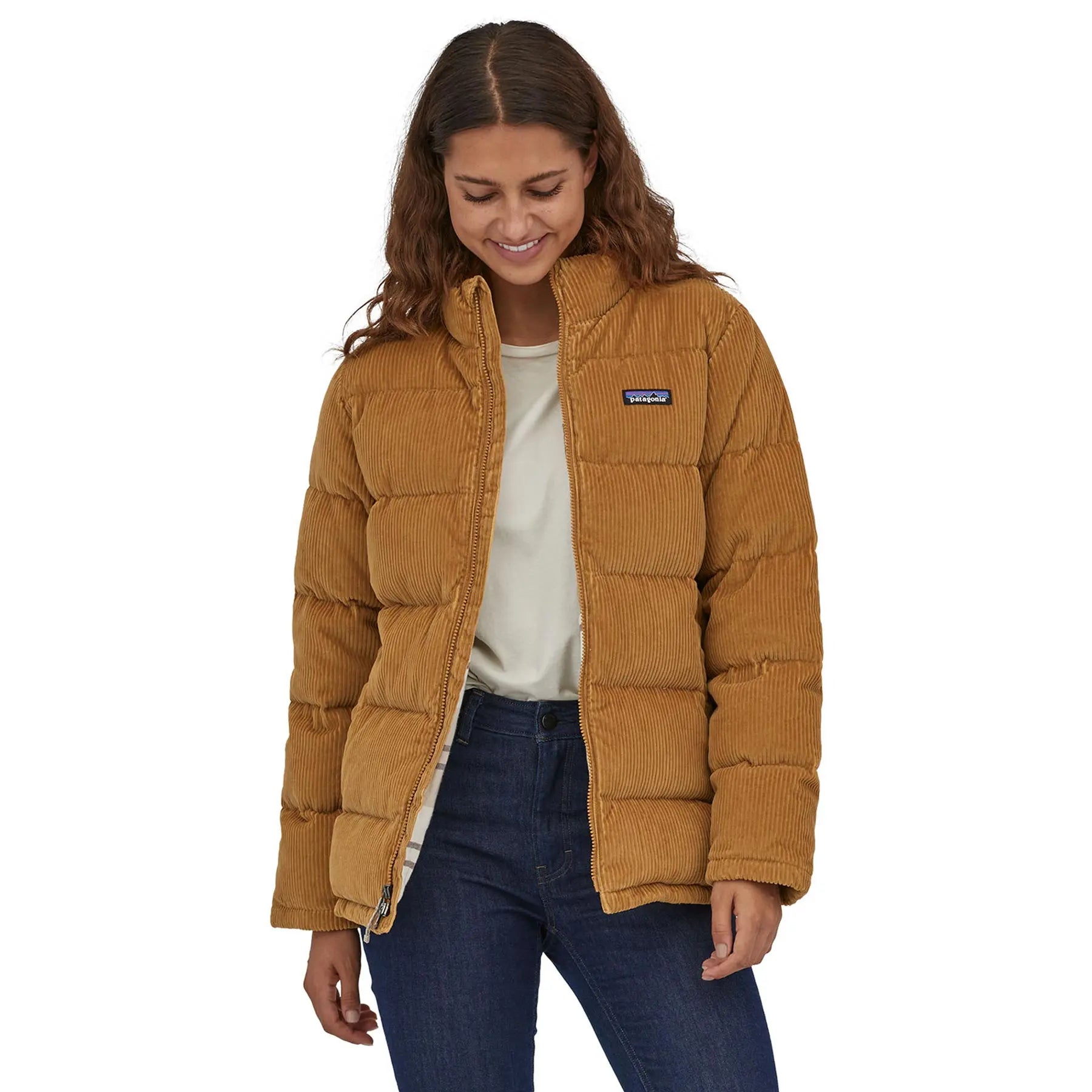 Patagonia Cord Fjord Coat Giacca marrone chiaro donna