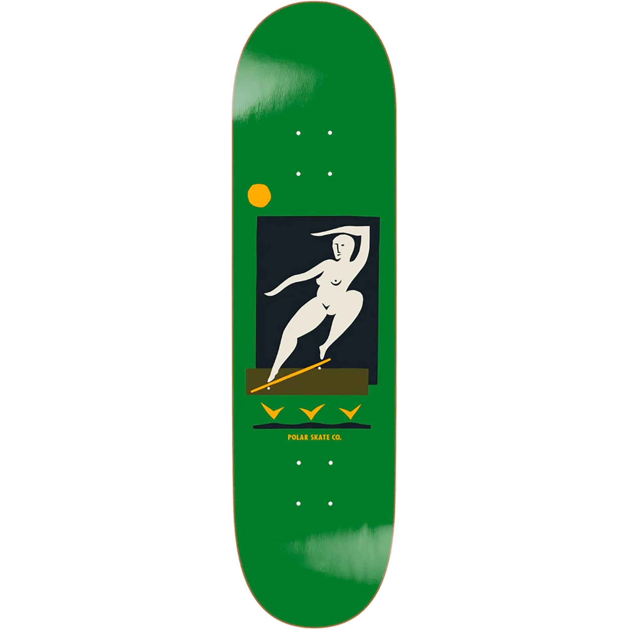 Polar Team BS Smith Green Skateboard Deck 8.25"