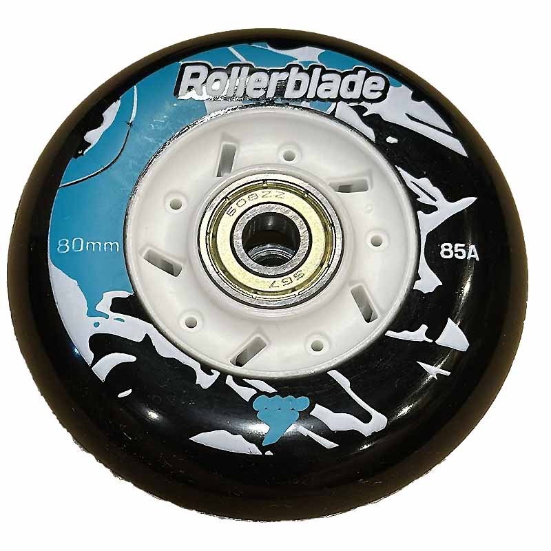 Rollerblade RB Cruiser 80mm/85A Wheels with SG7 Bearings (Pack of 8)