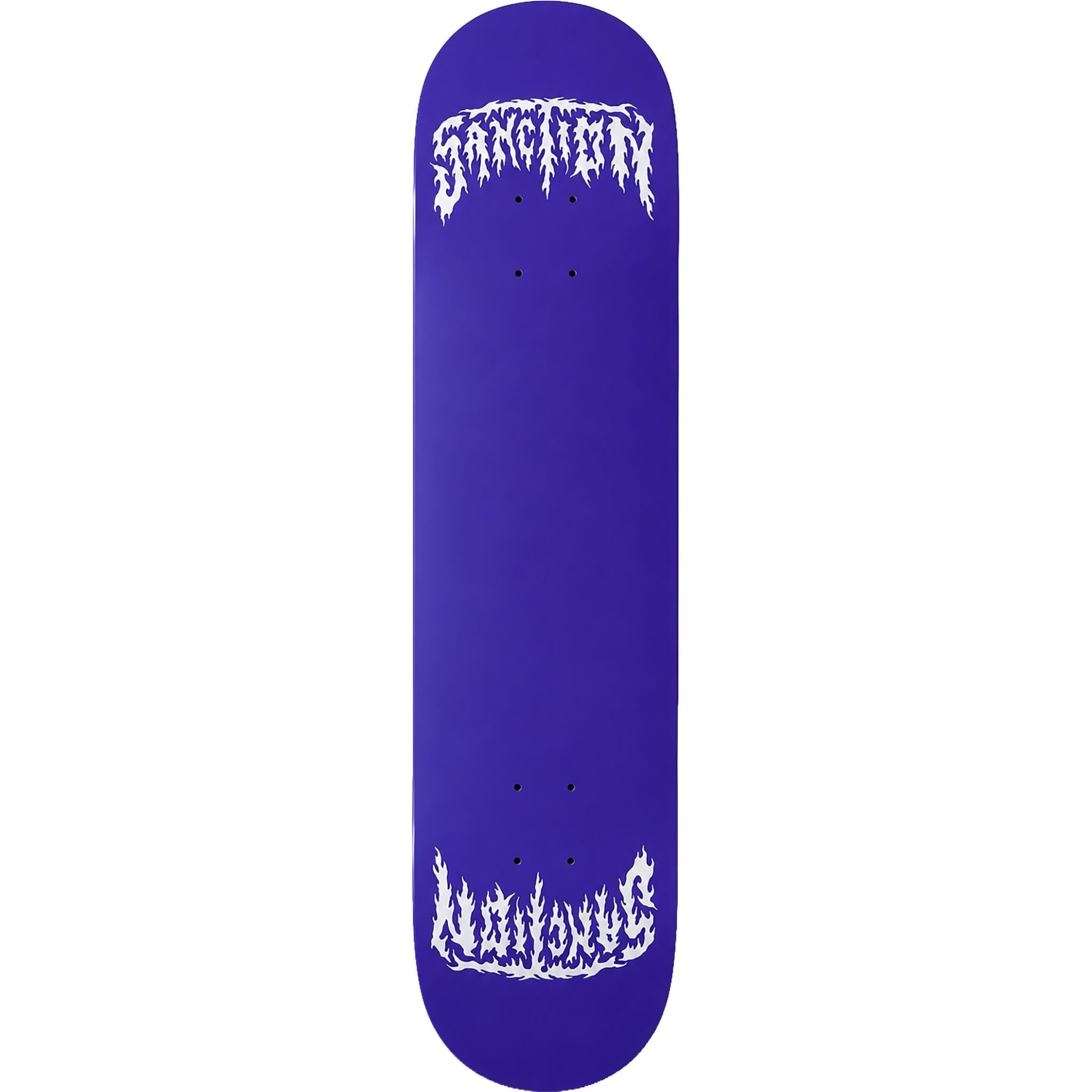 Sanction Metal Twin Crown Silver 8.5" Skateboard Deck